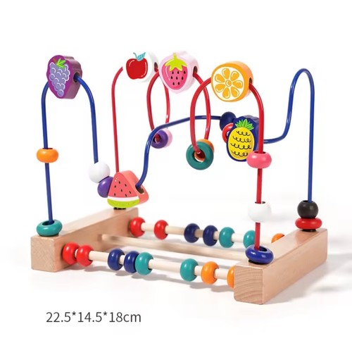Wooden bead maze - maze,