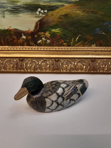 Vintage hand painted wooden - vintage,