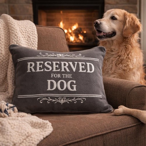 Reserved for dog cushion - dog, gift