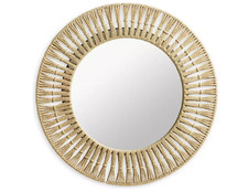 Habitat Rope Round Wall Mirror 50x50 cm For Home & Lounge Décor Hanging Mirror