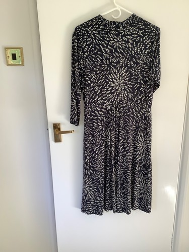 Navy and white monsoon dress - white,
