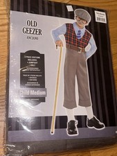 Old Man Boys Costume Medium