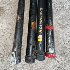 4 Antique One Piece Snooker Cue Cases Metal/Tin Wall Hanging Cases