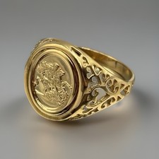 9ct Yellow Gold on Silver