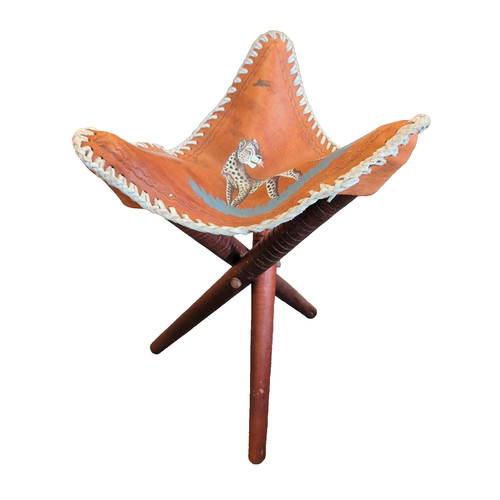 Tripod camp stool handcrafted - tripod,