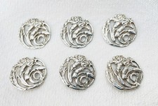 SET OF SIX STERLING SILVER ART