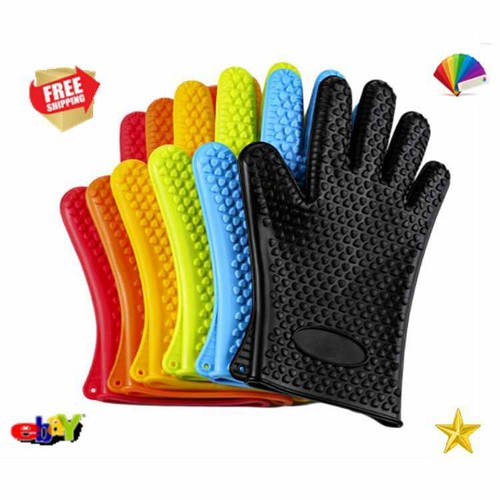 Silicone oven gloves - silicone, heat