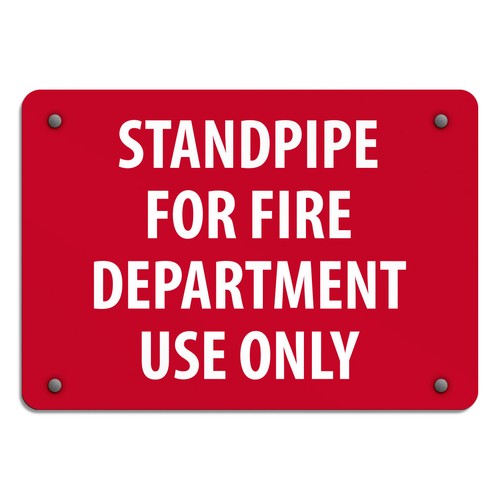 Aluminum horizontal metal sign - aluminum,
