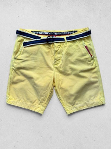 Superdry yellow belted - yellow, chino