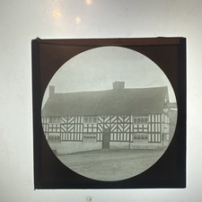Antique Magic Lantern Slide abbots Bromley goats head pub