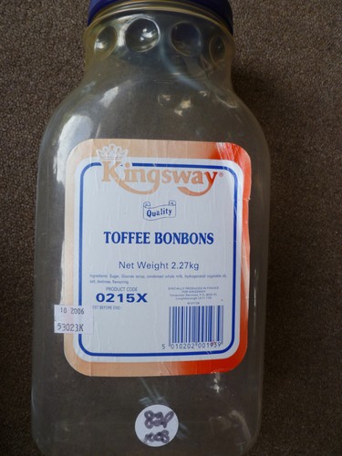 Tall vintage plastic - , jar