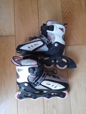 SFR Vortex Inline Skates Roller Skates Adjustable UK Size 12-2 (EUR 30.5-34) 