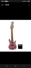 3rd Ave Pink 30-Inch Electric Guitar with PG-05 Amplifier - Kids/Beginner Set