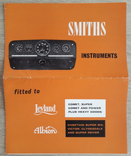 Leyland & Albion Smiths Instruments Brochure 1967 - Comet Chieftain Clydesdale..