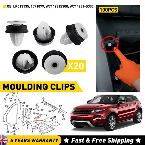 Door trim clips - door, land