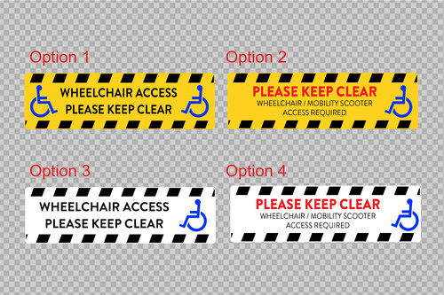 Wheelchair access car sticker - access,