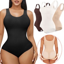 UK Women Firm Trainer Tummy Control Full Body Shaper Bodysuit Slimming Shapewear