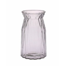 Ribbed glass vanity vase - vanity, x