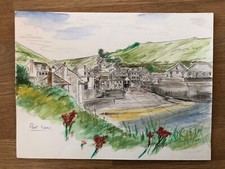Watercolour Painting Of Port
