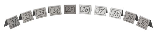 Stainless steel table numbers - stainless,