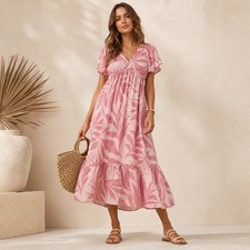 Tropical Front Tiki Togs Dress