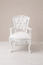 Prince Throne Chair   -  White