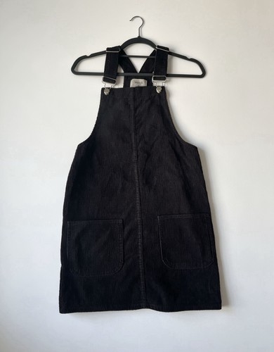 Black dungaree dress size - black,