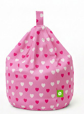 Kids Pink Hearts Bean Bag