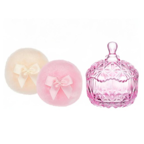Pieces body powder puff - 3, and