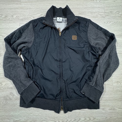 Nike mens jacket gray black - mens,