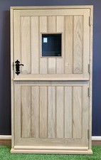 External Solid Oak Stable Door & Frame Shepherds Hut Garden Room 1000mm X 1900mm