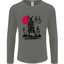 Samurai Battle MMA Kenjutsu Kendo Iaido Mens Long Sleeve T-Shirt