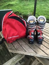 Salomon Ski Boots Size 27.5, X Wave Flex 90....worn once, & Boot Bag