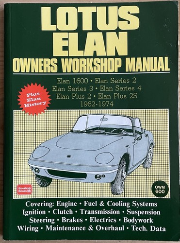 Lotus elan owners workshop - elan,