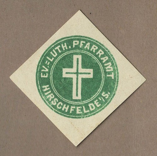 Seal stamp saxony luth - stamp, ev.-luth