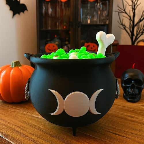 Halloween cauldron decor - decor, |