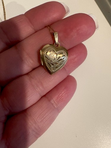 Estate 10k heart - heart, locket