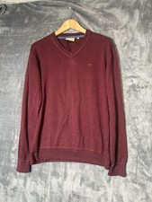 Hoggs Of Fife Men's Stirling Pullover Jumper Berry Red Shooting Large