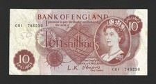 Boe shilling banknote - 10,