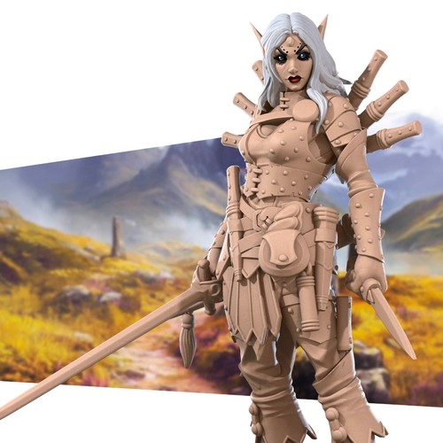Dark elf ranger - dark,