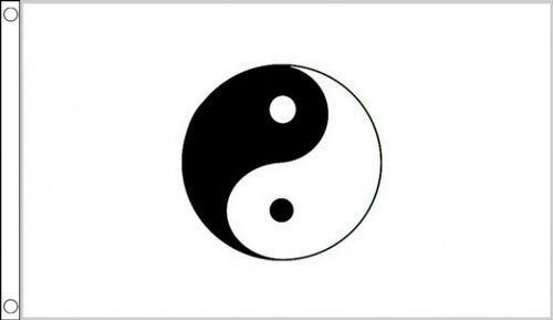 Yin and yang flag - yin,