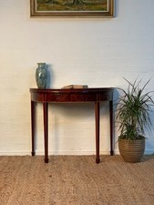 Antique Mahogany Demi-Lune