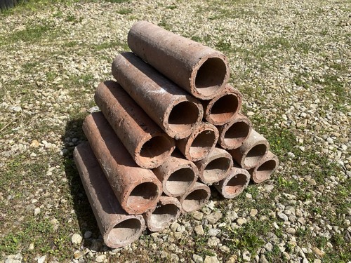 Vintage terracotta drainage