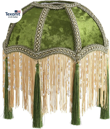 Lampshade with tassels - with,