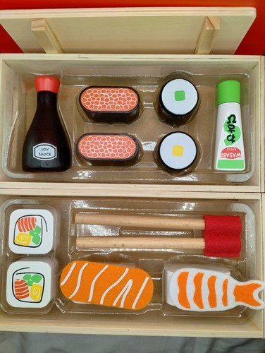 Wooden sushi pretend - pretend, food