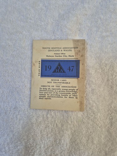 Vintage 1947 yha senior - 1947,