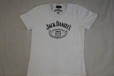 JACK DANIELS OLD NO.7 BRAND LOGO LADIES SKINNY T SHIRT NEW OFFICIAL BRAVADO RARE