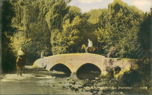 Dunster packhorse bridge c1962