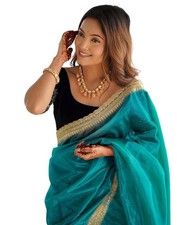Women's Shimmer Net Saree |