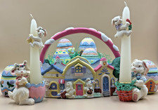 Easter ceramic décor lot - ceramic,